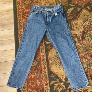 Levi’s 501 blue denim jeans